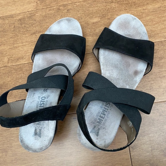 Mephisto Black Sandals size 39 - Picture 3 of 3
